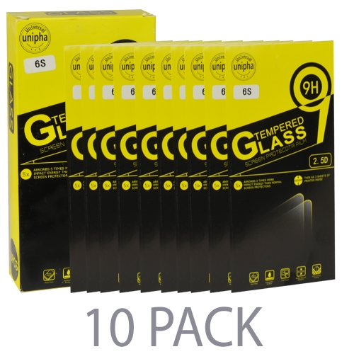 (10-pack) Premium Tempered Glass Screen Protector For Iphone 6/6s(4.7"" / 2.5d / 9h)