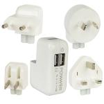 Ijoy Powwer Universal Dual Usb Port Worldwide Travel Charger(white)