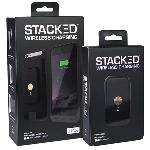 Stacked Iphone 6 / 6s Stack Pack For Wireless Charging With Case&#44;charger And 2 X 2750mah Power Packs (black)