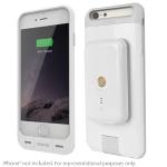 Stacked Iphone 6 / 6s Stack Pack For Wireless Charging With Case&#44;charger And 2 X 2750mah Power Packs (white)