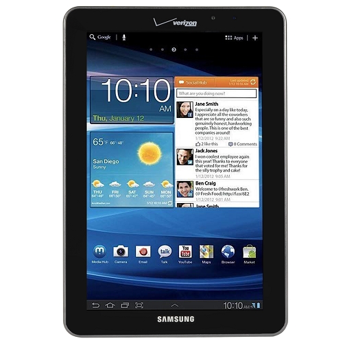 Samsung Galaxy Tab 7.7 4g Lte 1.4ghz 1gb 16gb 7.7"" Capacitivetouchscreen Tablet Android 3.2 (metallic Gray - Verizon)