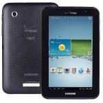 Samsung Galaxy Tab 2 (7.0) 4g Lte 1.2ghz 1gb 8gb 7"" Capacitivetouchscreen Tablet Android 4.1 (black - Verizon)