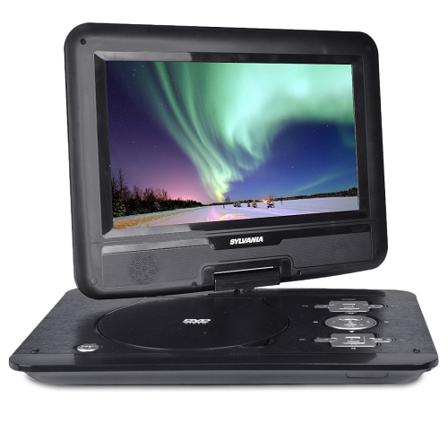 10.1"" Sylvania Sdvd1032 180? Swivel Widescreen Portable Dvd Playerw/sd Card Slot & Usb Port (black)