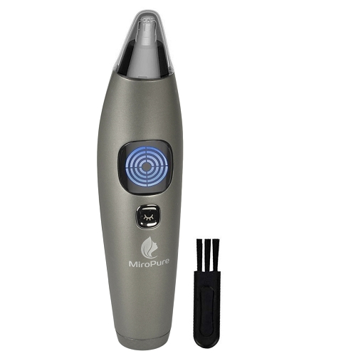 Miropure Water Resistant Electric Nose & Ear Hair Trimmer W/lcdscreen (silver)