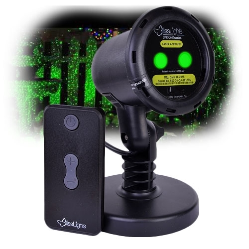 Blisslights Outdoor/indoor Spright Firefly Motion Green Laser Light- Transform Your Yard Into An Oasis Of Lights!