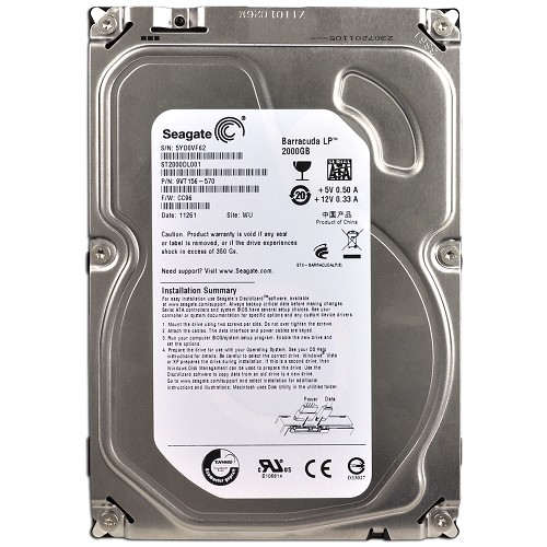 Seagate Barracuda Lp 2 Terabyte (2tb) Sata/300 5900rpm 32mb Harddrive