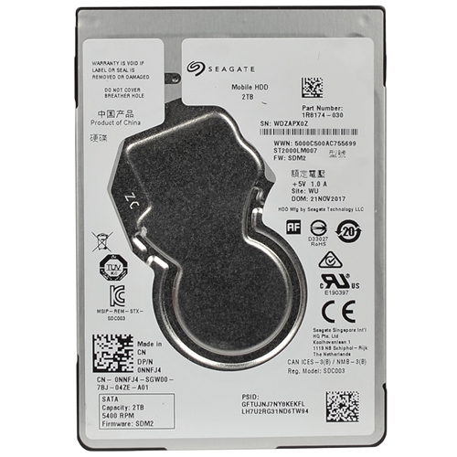 Seagate St2000lm007 2 Terabyte (2tb) Sata/600 5400rpm 128mb 2.5""hard Drive