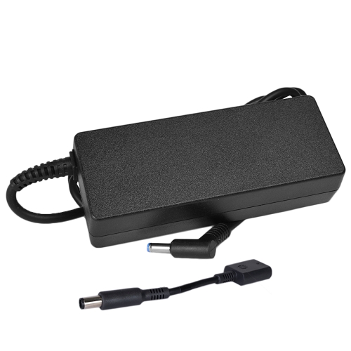 Genuine Hp 90w Slim Notebook Ac Power Adapter W/power Cord & 4.5mmto 7.4mm Conversion Dongle