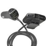 Tech Junkie Tj2270 4.8a 48w 4-port Front And Backseat Usb Carcharger