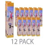 (12-pack) 50"" Kodak Tr501 Superior Control Tripod W/3-way Fluid Panhead & Bubble Level Indicator (black)