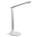 Taotronics Aluminum Led Desk Lamp With Wireless Charging Pad Foriphone And Android Smart Phones (white)