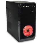 Tiveco Typhon Typ-001rd 10-bay Atx Mid Tower Computer Case W/120 Mmred Led Fan - No Psu (black)