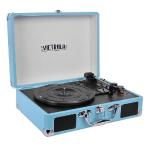 Victrola Vsc-550bt 3-speed Vintage Bluetooth Suitcase Turntablewith Built-in Stereo Speakers (turquoise)