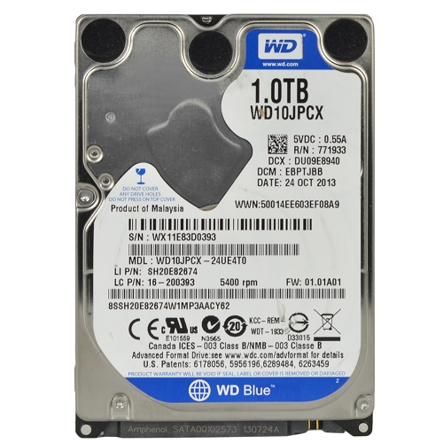 Western Digital Wd10jpcx 1 Terabyte (1tb) Sata/600 5400rpm 8mb 2.5""hard Drive