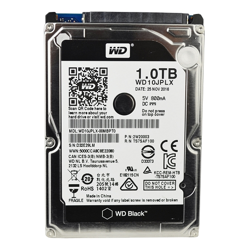 Western Digital Black 1 Terabyte (1tb) Sata/600 7200rpm 32mb 2.5""hard Drive