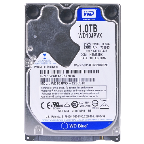 Western Digital Blue 1 Terabyte (1tb) Sata/600 5400rpm 8mb 2.5""hard Drive