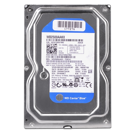 Western Digital Caviar Blue 250gb Sata/600 7200rpm 16mb Hard Drive