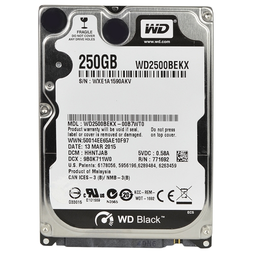 Western Digital Black 320gb Sata/600 7200rpm 16mb 2.5"" Hard Drive
