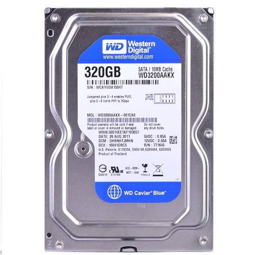 Western Digital Caviar Blue 320gb Sata/600 7200rpm 16mb Hard Drive