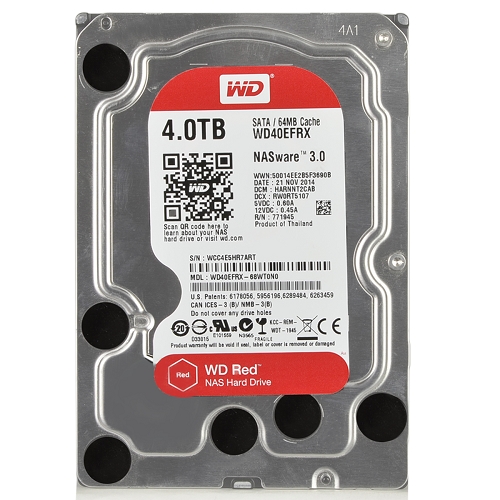Western Digital Red 4 Terabyte (4tb) Sata/600 5400rpm 64mb Nas Harddrive