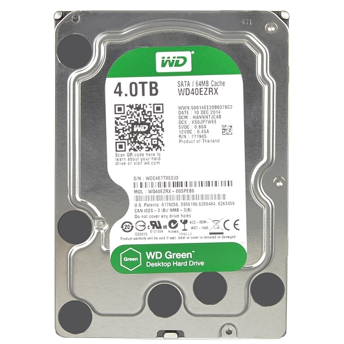 Western Digital Green 4 Terabyte (4tb) Sata/600 Intellipower 64mbhard Drive