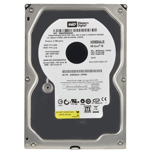 Western Digital Caviar Se 80gb Sata/300 7200rpm 8mb Hard Drive