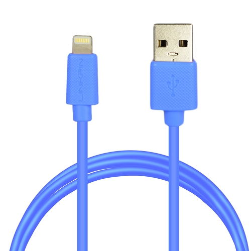 3.28' (1m) Linkpin Mfi Lightning To Usb Charge/sync Cable - Forapple Devices With Lightning Connector (blue)