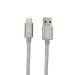 6.56' (2m) Linkpin Powerup Usb Type-c (usb-c) (m) To Usb 3.0 A (m)charge/sync Cable (gray) - Retail Hanging Blister