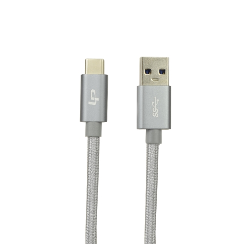6.56' (2m) Linkpin Powerup Usb Type-c (usb-c) (m) To Usb 3.0 A (m)charge/sync Cable (gray) - Retail Hanging Blister