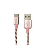 5' Linkpin Usb Type-c (usb-c) (m) To Usb 2.0 A (m) Charge/synccable (rose Gold/black)