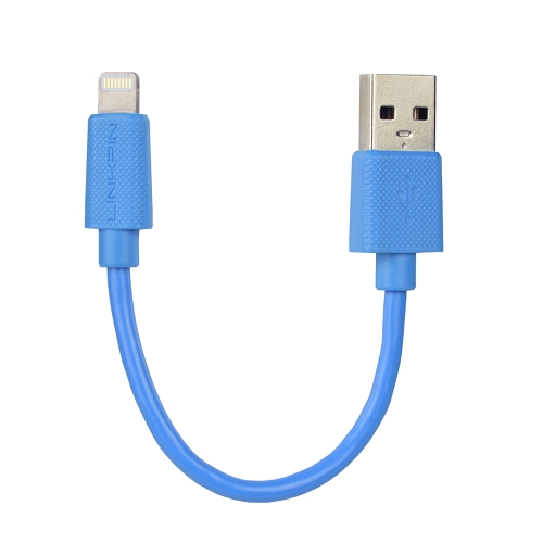 0.5' Linkpin Mfi Lightning To Usb Charge/sync Cable - For Appledevices With Lightning Connector (blue)
