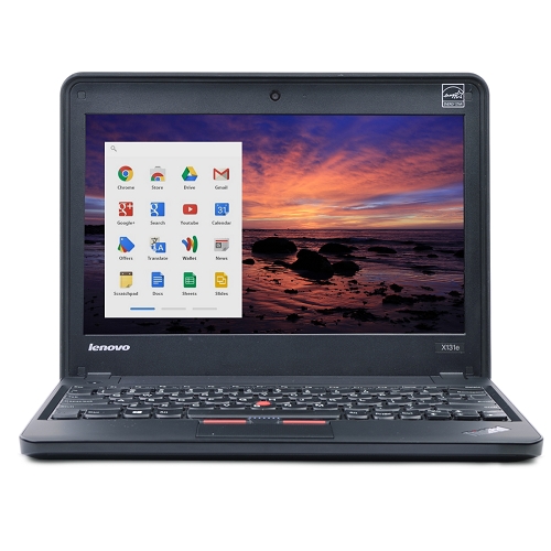 Lenovo Thinkpad X131e Celeron 1007u Dual-core 1.5ghz 4gb 16gb Ssd11.6"" Chromebook Chrome Os W/cam (black) (etching)