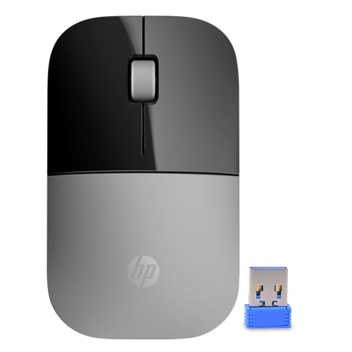 Hp Z3700 2.4ghz Wireless 3-button Optical Scroll Mouse W/usbreceiver & Blue Led Technology (silver)