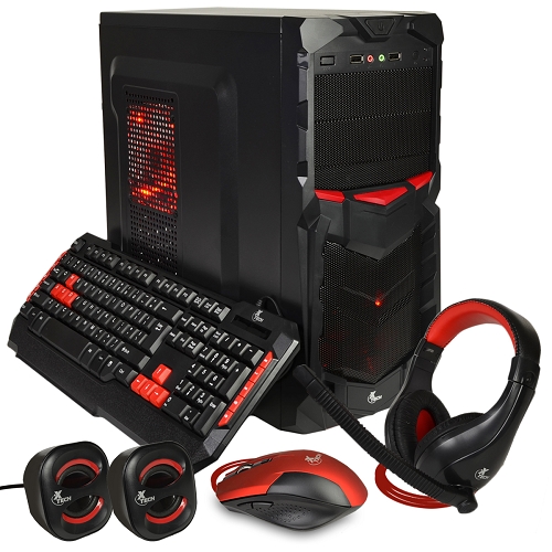 Xtech Xt-gmr-e Power Gamer Ii 8-bay Atx Case Kit W/800w Psu&#44; Usbkeyboard&#44; Usb Mouse&#44; Headset & Usb Speakers