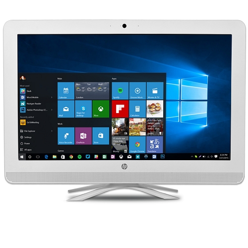 Hp 22-b226 21.5"" 1080p Fusion Quad-core A6-7310 2.0ghz All-in-onepc - 4gb 1tb Dvd?rw/w10h/webcam/wifi/bt (white)