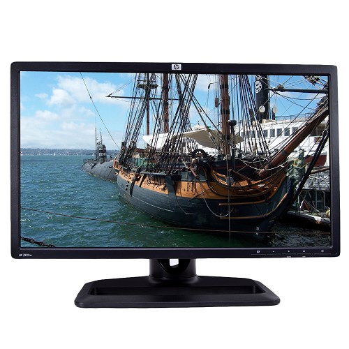 21.5"" Hp Zr22w Dvi/vga/displayport 1080p Rotating Lcd Monitor W/usbhub - Rotates To Portrait Or Landscape View!