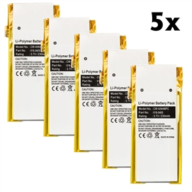 5-Pack Battery for Apple iPod Nano 4th Gen