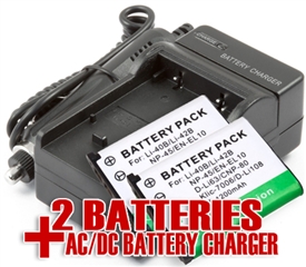 Olympus Li-40B Li-42B Battery & Charger Combo