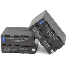 2 Pack Battery Sony NP-F960 NP-F550 NP-F330