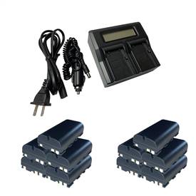 10 Batteries + Battery Charger for Leica GEB-211
