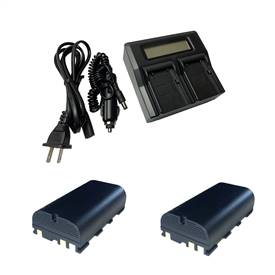 2 Batteries + Battery Charger for Leica GEB-221