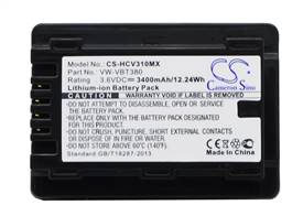 Battery for Panasonic HC-250EB HC-V130 HC-V210
