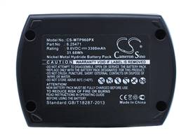 Battery for Metabo SBT SBP BSZ 9.6 6.31728 6.31746