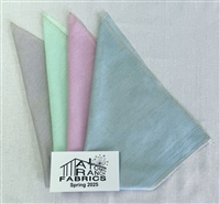 Atomic Rancg Fabric 2025 Spring Seasonal 4-pack
Peignoir - Elegant Warm Taupe
Light Jade - Soft Pale Green
Rose of Sharon - Soft Rosy Pink

Spring Spruce - Soft Bluish Green