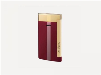 S.T. Dupont Lighter - Slim 7 Red & Golden Finish - 027707