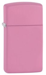 Zippo Lighter - Slim Pink Matte - 1638