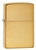 Zippo Lighter - Brushed Brass "Solid Brass" Engraved - 204