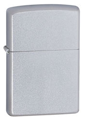 Zippo Lighter - Satin Chrome - 205