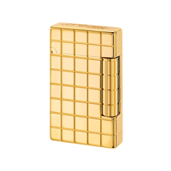 S.T. Dupont Lighter Initial Gold/Quadri Line - 20801