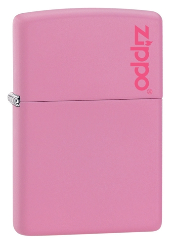 Zippo Lighter - Pink Matte With Zippo Logo - 238ZL